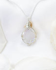 Rainbow Moonstone Necklace - 14K Gold Filled and Sterling Silver DesignsbyNatureGems