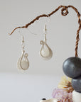 Rainbow Moonstone Silver Plated Drop U-Shape Earring Designs by Nature Gems