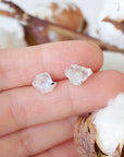 Rainbow Moonstone Stud Earrings Designs by Nature Gems