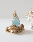 Raw Aquamarine Necklace - 14k Gold Filled Designs by Nature Gems