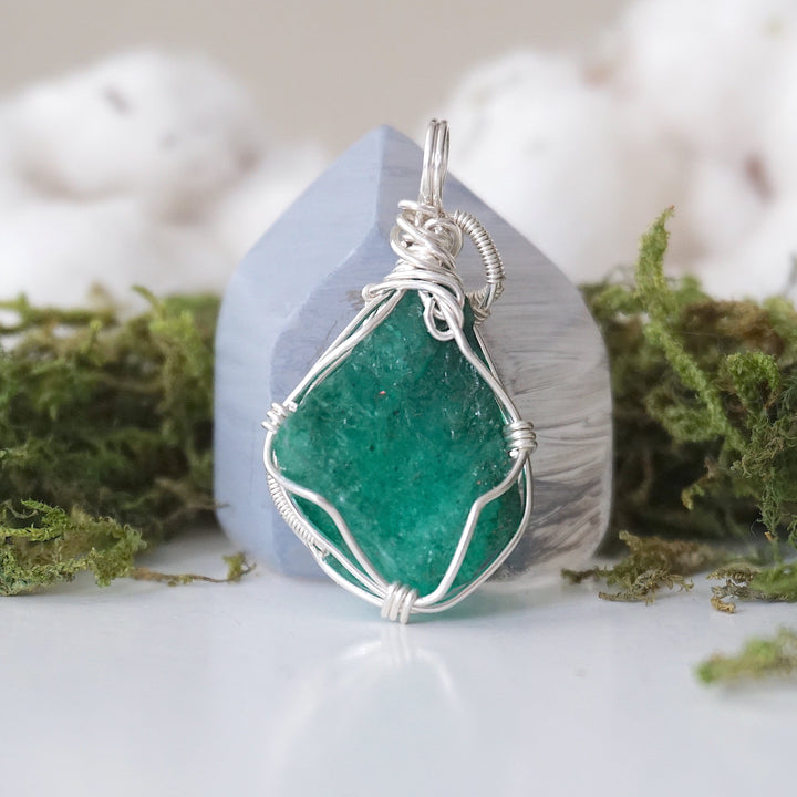 Raw Emerald Sterling Silver Designs by Nature Gems