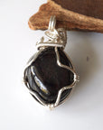 Raw Garnet Pendant - January Birthstone Necklace DesignsbyNatureGems