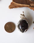 Raw Garnet Pendant - January Birthstone Necklace DesignsbyNatureGems