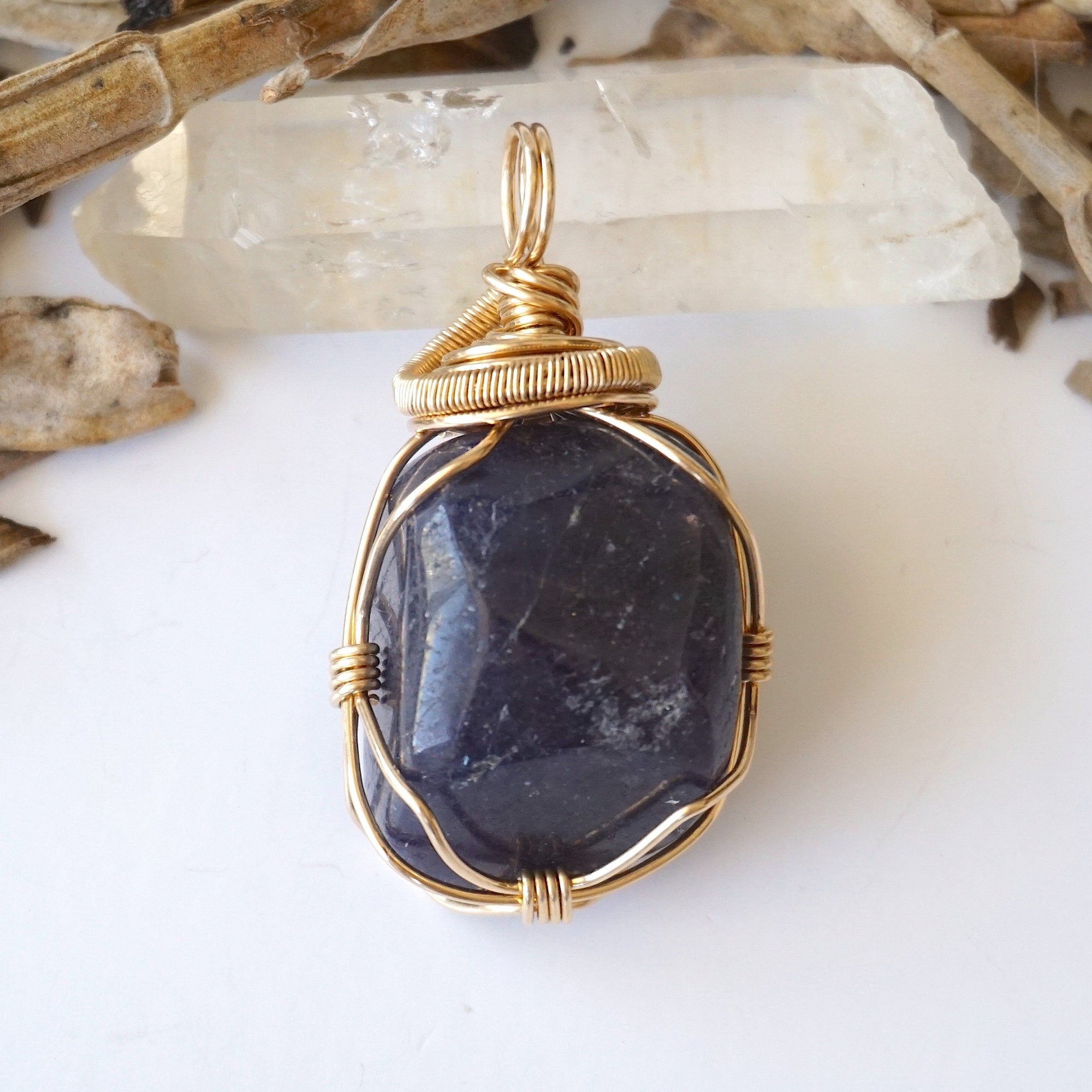 Handmade September Birthstone Jewelry - Raw Sapphire Crystal Jewelry ...