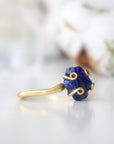 Raw Sapphire Ring - 14k Gold Filled - Adjustable Ring Designs by Nature Gems