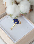 Raw Sapphire Ring - 14k Gold Filled - Adjustable Ring Designs by Nature Gems