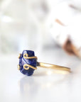 Raw Sapphire Ring - 14k Gold Filled - Adjustable Ring Designs by Nature Gems