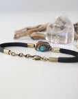 Raw Turquoise - Leather Bracelet Designs by Nature Gems