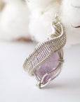 Raw Unpolished Amethyst Pendant - Sterling Silver Necklace DesignsbyNatureGems