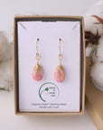 Rhodochrosite - 14k Gold Drop Earrings Designs by Nature Gems