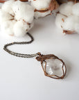 Rock Crystal Necklace (Clear Quartz) DesignsbyNatureGems