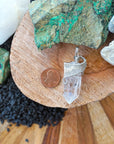 Rock Crystal Point Necklace - White Gold DesignsbyNatureGems