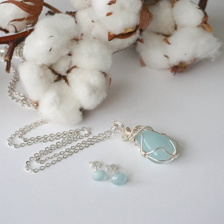 Rohan-Aquamarine Jewelry Set Designs by Nature Gems