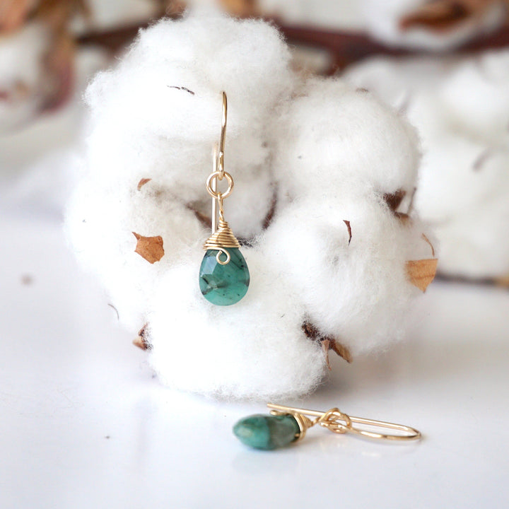 Rohan-Emerald Drop Earrings Designs by Nature Gems