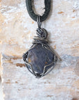 Sapphire Necklace - Antique Sterling Silver Designs by Nature Gems