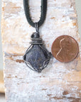 Sapphire Necklace - Antique Sterling Silver Designs by Nature Gems