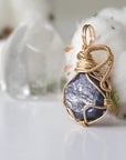 Sapphire Pendant - 14k Gold Filled Necklace Designs by Nature Gems