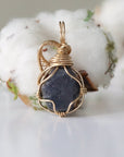 Sapphire Pendant - 14k Gold Filled Necklace Designs by Nature Gems