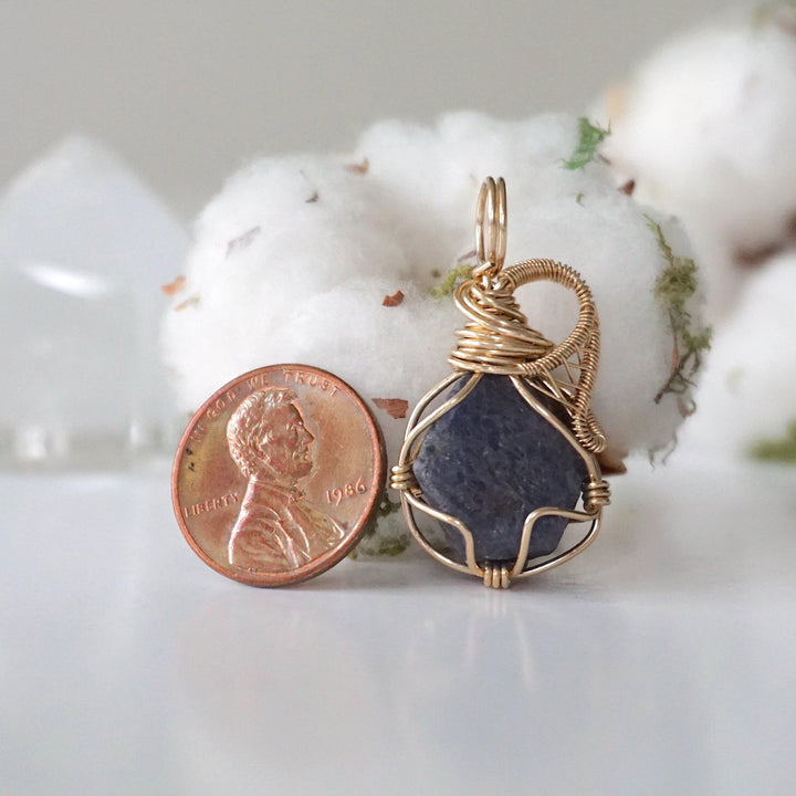 Sapphire Pendant - 14k Gold Filled Necklace Designs by Nature Gems