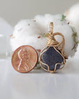 Sapphire Pendant - 14k Gold Filled Necklace Designs by Nature Gems