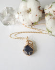 Sapphire Pendant - 14k Gold Filled Necklace Designs by Nature Gems