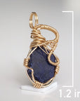 Sapphire Pendant - 14k Gold Filled Necklace Designs by Nature Gems