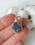 Sapphire Pendant - 14k Gold Filled Necklace Designs by Nature Gems