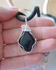 Silver Black Onyx Necklace DesignsbyNatureGems