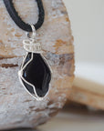 Silver Black Onyx Necklace DesignsbyNatureGems