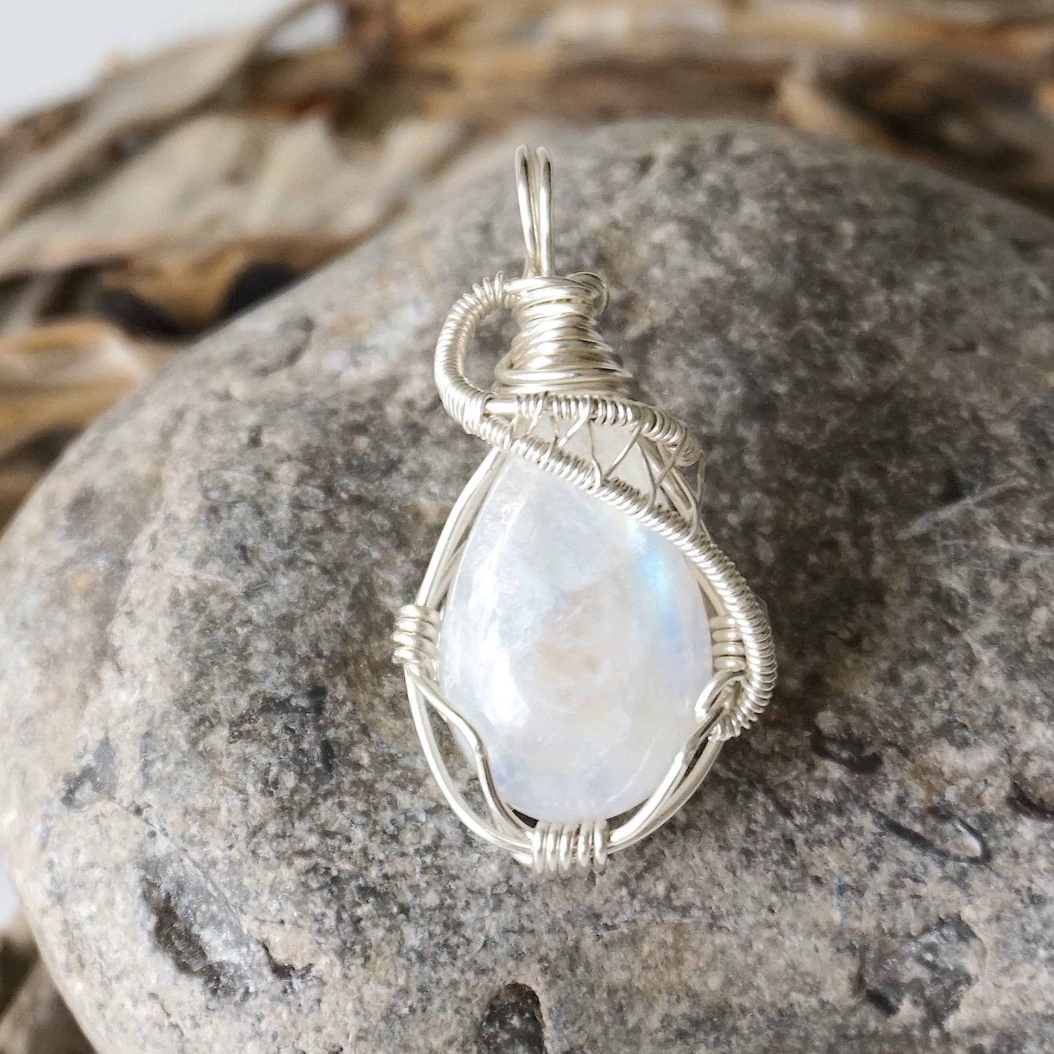 Dainty Rainbow Moonstone Necklace, Sterling Silver Necklace, Genuine Moonstone  Necklace Silver, Birthstone Jewelry, Delicate Silver Necklace - Etsy