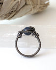 Sterling Silver Wire Wrapped Raw Sapphire Ring DesignsbyNatureGems