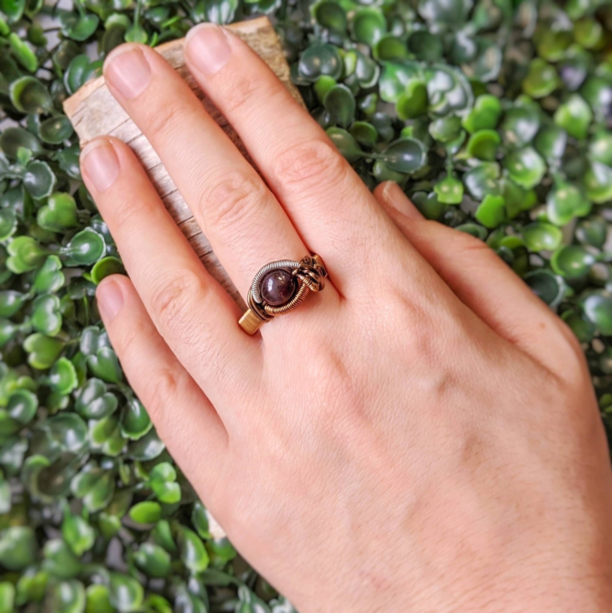 Tigers Eye Crystal Ring DesignsbyNatureGems