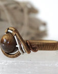 Tigers Eye Crystal Ring DesignsbyNatureGems