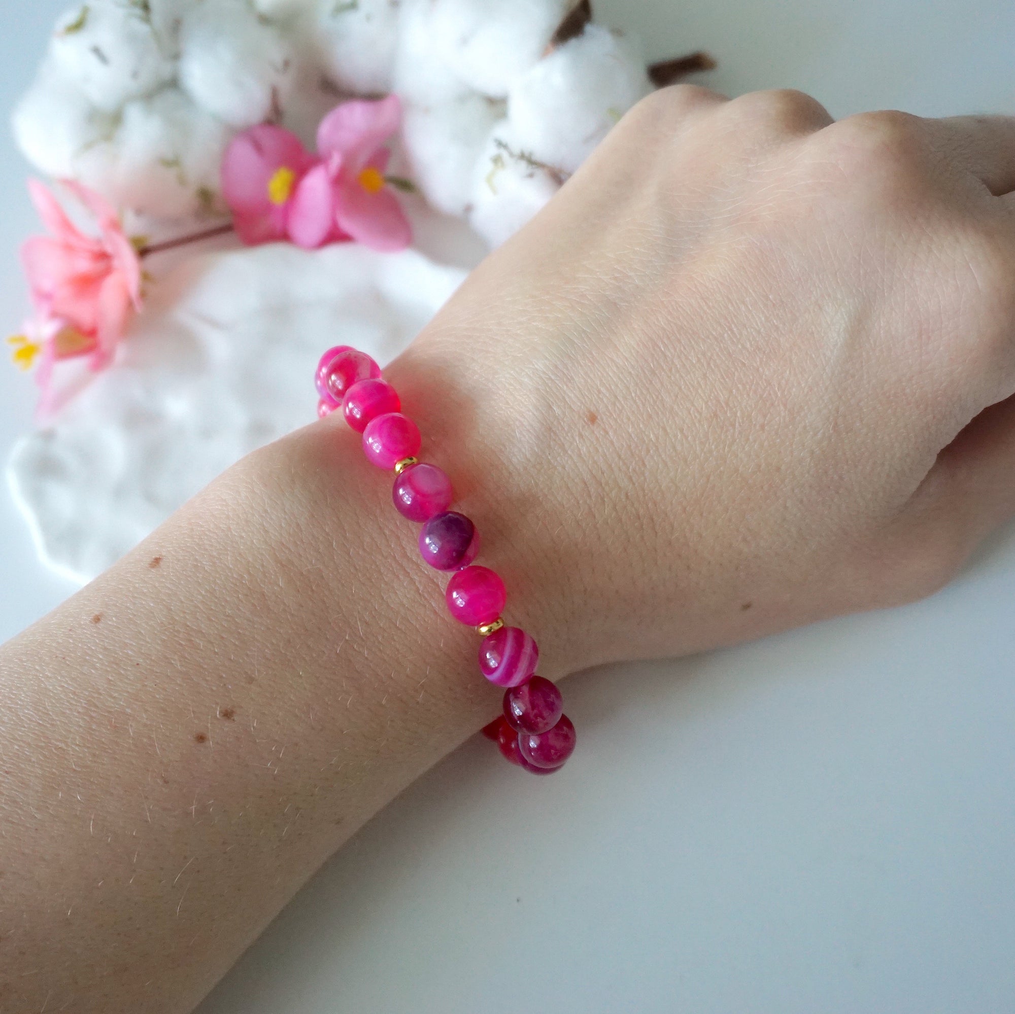 Versace Pink Mala Bracelet - Model 3 Designs by Nature Gems