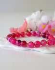 Versace Pink Mala Bracelet - Model 3 Designs by Nature Gems